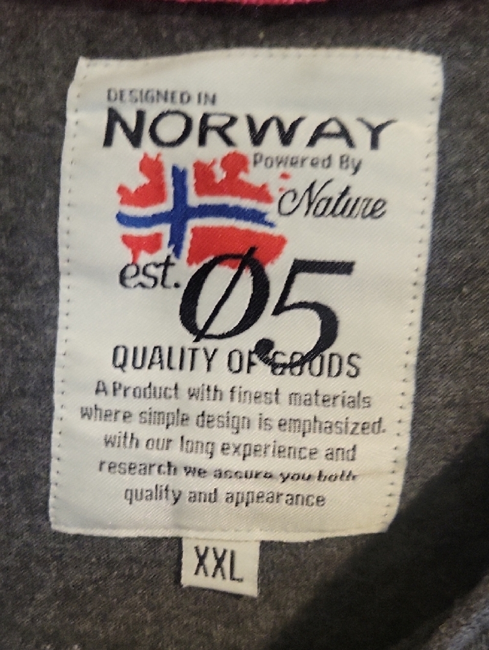 Norway 1905 SzYouth XXL Graphic Tee - Dark Gray with Pink Trim - Picture 2 of 4